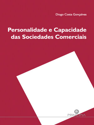 cover image of Personalidade e Capacidade das Sociedades Comerciais
